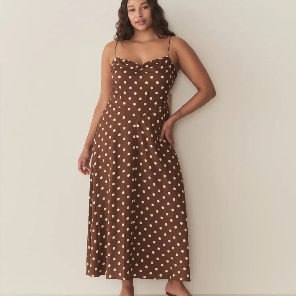 Doen Lorraine Dress - Chocolate Polka Dot